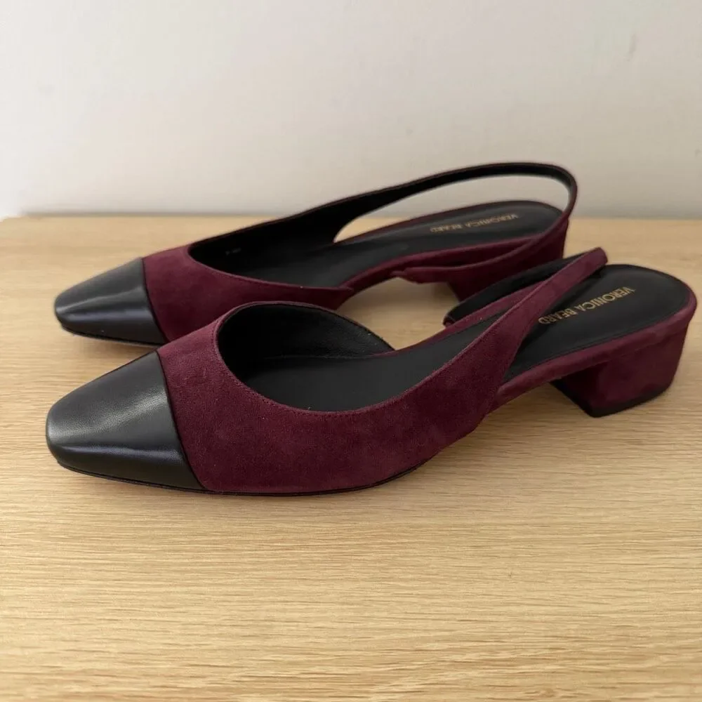 Veronica Beard Cecile Two Toned Slingback Heels 8.5